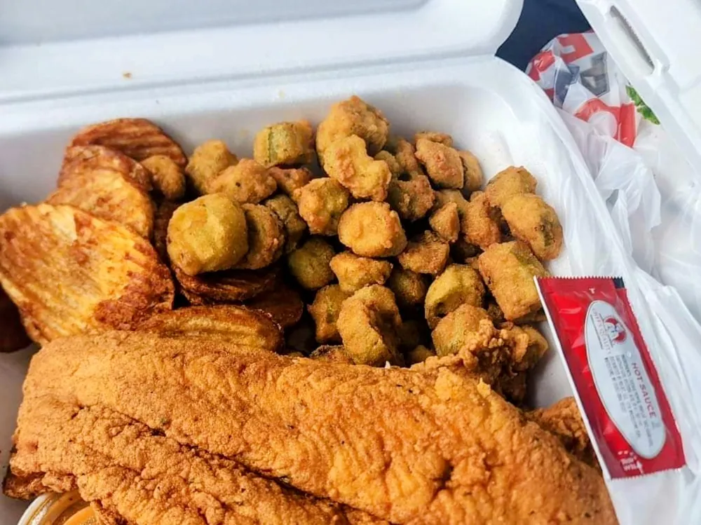 Caplinger's Fresh Catch inside The AMP food hall, downtown Indianapolis