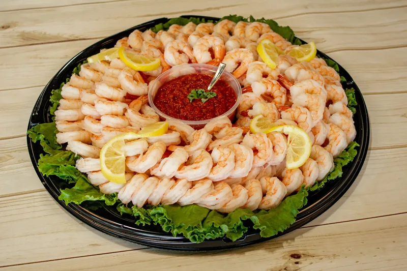Shrimp party tray from Caplinger's catering